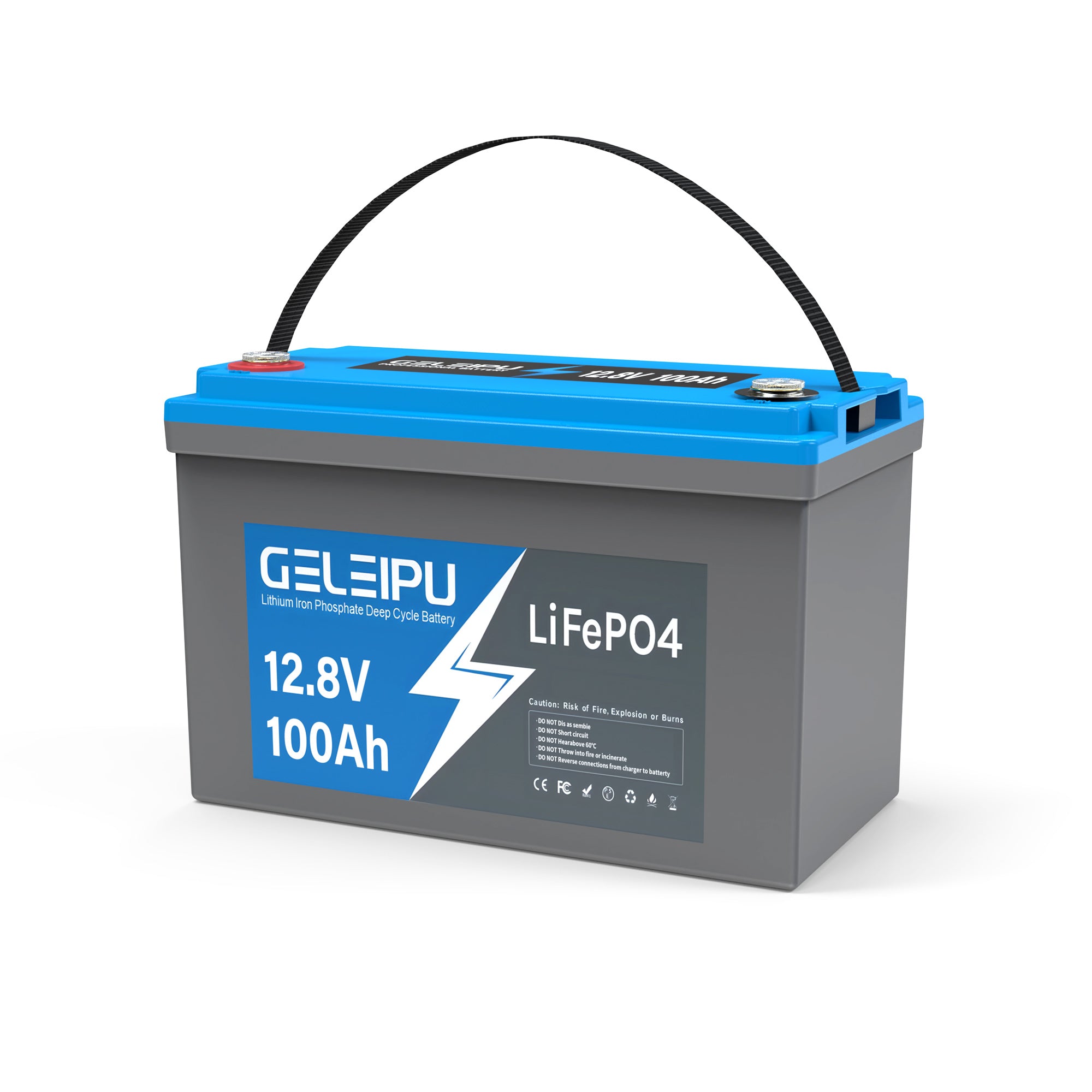 Geleipu 12V 100Ah LiFePO4 battery