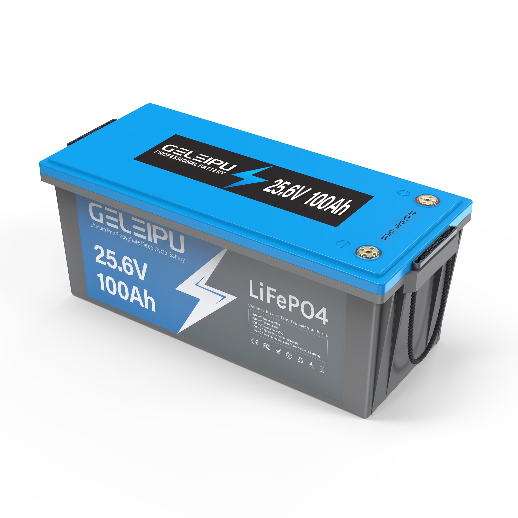 Geleipu 24V 100Ah LiFePO4 battery