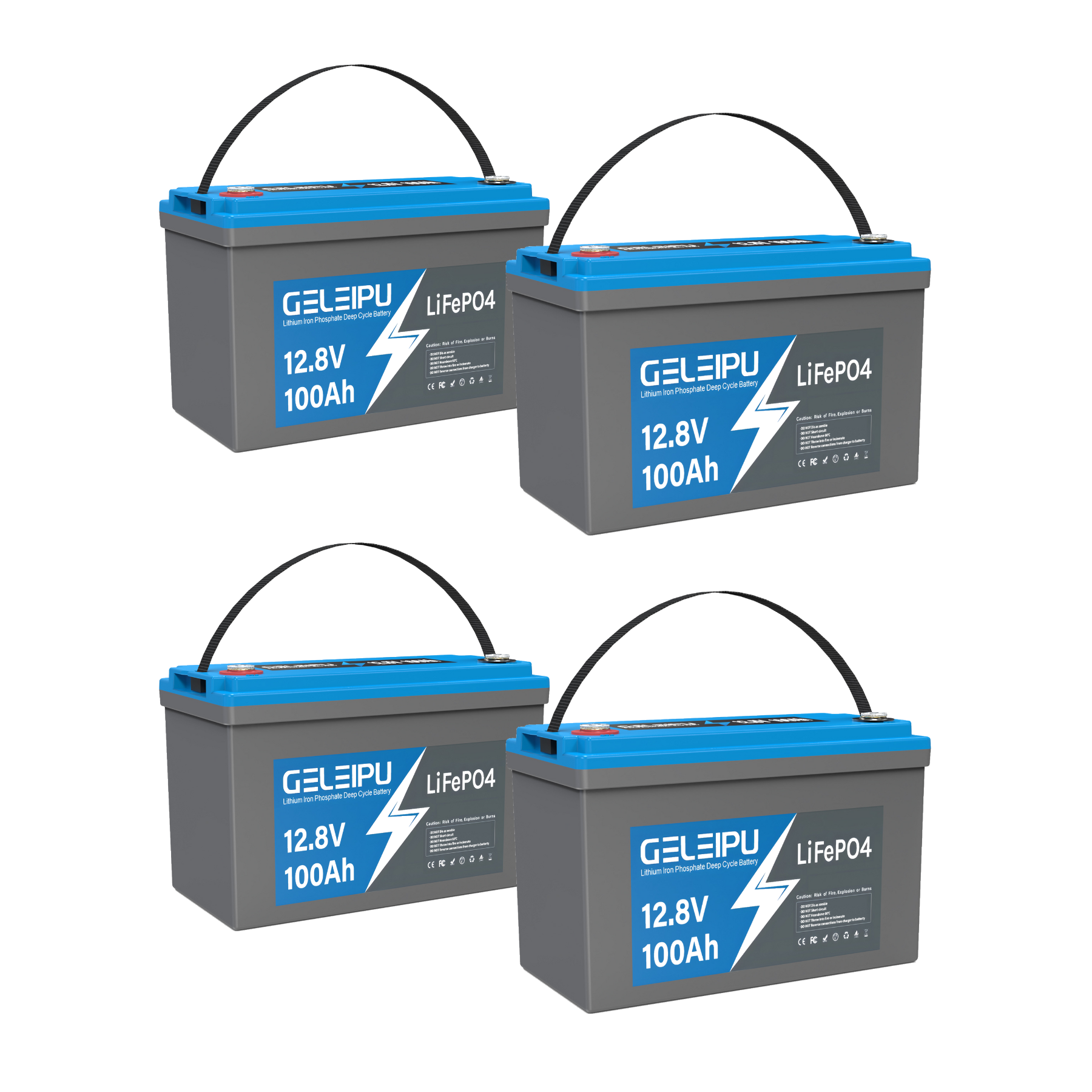 Geleipu 12V 100Ah LiFePO4 battery