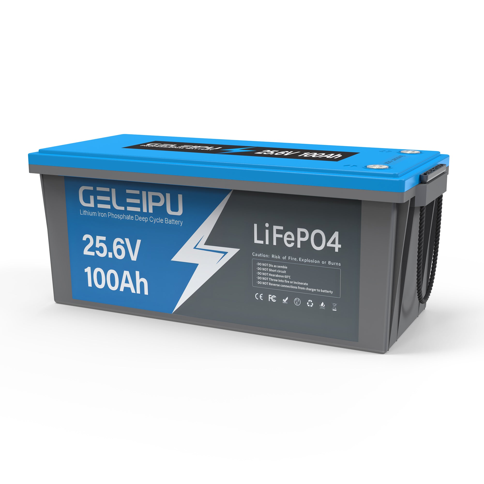 Geleipu 24V 100Ah LiFePO4 battery