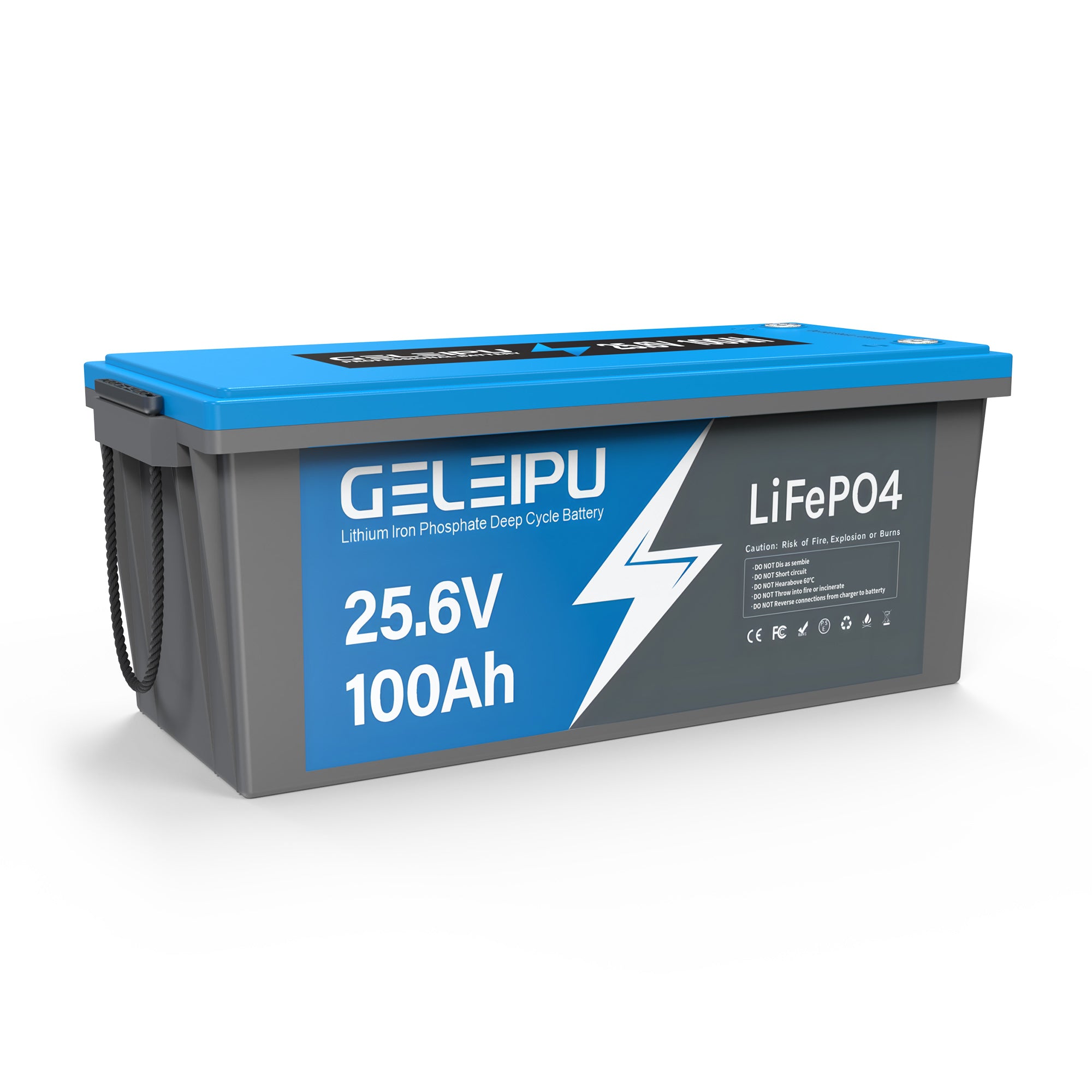 Geleipu 24V 100Ah LiFePO4 battery